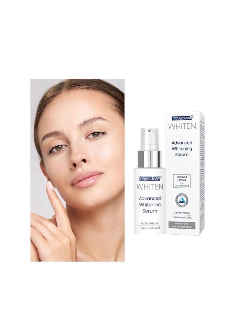 نوفاكلير Novaclear Advanced Whitening Serum – Anti Dark Spot Face Serum with Alpha Arbutin & Tranexamic Acid, Brightening Formula for Blemishes & Pigmentation 30 ML - Image 5