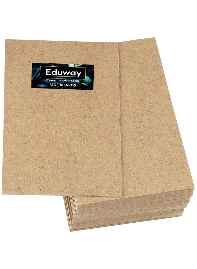 إدواي لوح خشبي من مادة MDF من Eduway® مقاس 10×12 بوصة للماندالا والليبان والفنون والحرف اليدوية المصنوعة من الراتنج، سمك 4 مم، عبوة من 4 قطع - مادة كرتون ممتازة للفنانين وطلاب الفنون والحرف اليدوية - قطع صلبة بأحجام صغيرة وكبيرة (25×30 سم) - Image 5