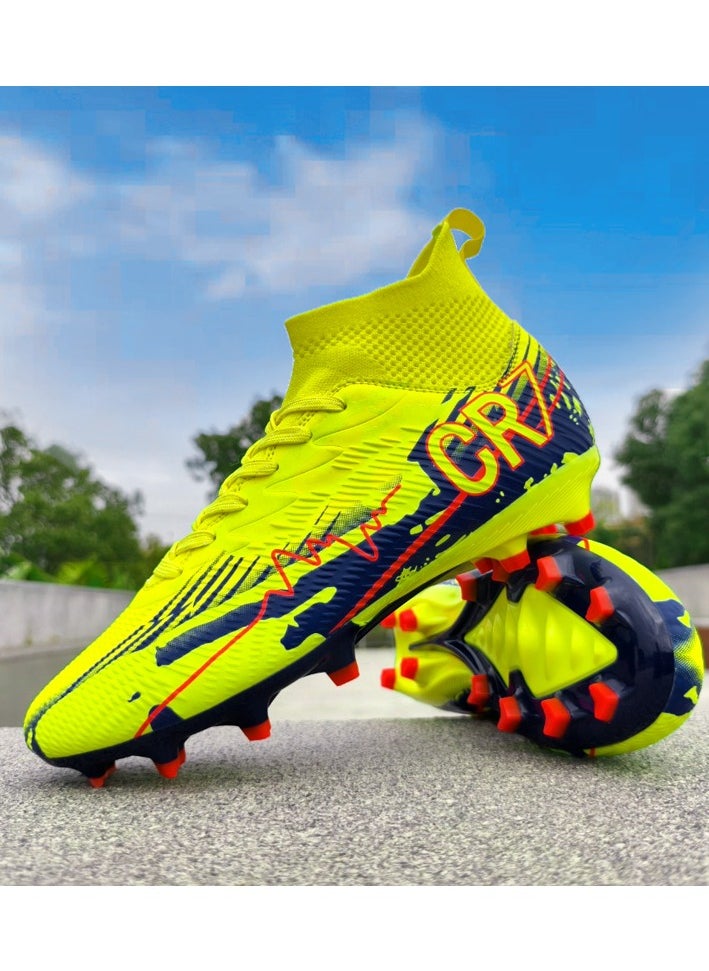Generic Men Kids Fashion Soccer Shoes Cleats Team Sports Training TF/FG Turf Firm Comfort High-top Football Shoes Outdoor  - Image 4