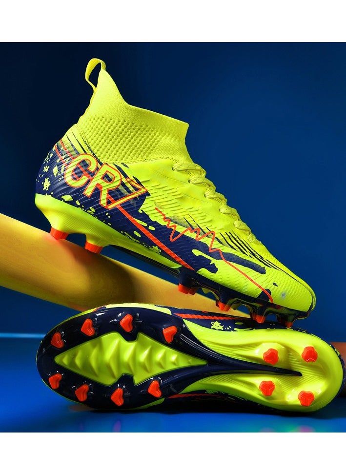 Generic Men Kids Fashion Soccer Shoes Cleats Team Sports Training TF/FG Turf Firm Comfort High-top Football Shoes Outdoor  - Image 5