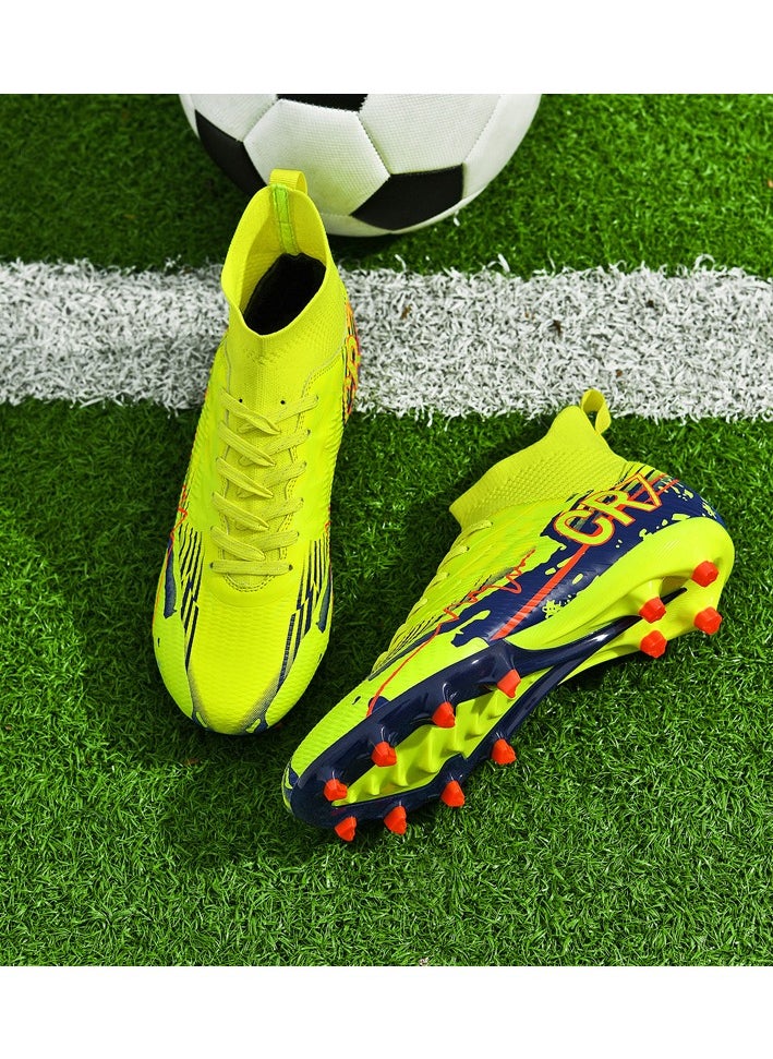 Generic Men Kids Fashion Soccer Shoes Cleats Team Sports Training TF/FG Turf Firm Comfort High-top Football Shoes Outdoor  - Image 3