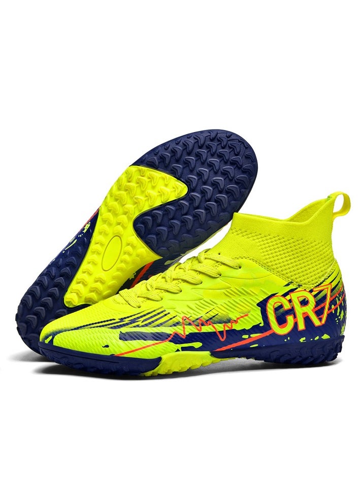 Generic Men Kids Fashion Soccer Shoes Cleats Team Sports Training TF/FG Turf Firm Comfort High-top Football Shoes Outdoor  - Image 2