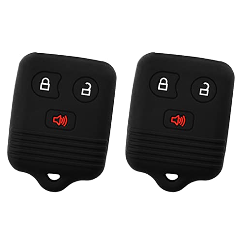 KeylessOption 2 Key Fob Keyless Entry Remote Cover Protector for Ford Lincoln Mercury Mazda CWTWB1U345 - Image 1