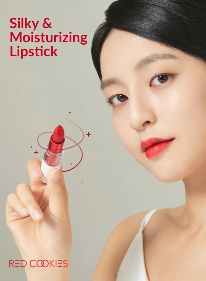 RED COOKIES Korean Marshmallow Powder Lipstick - Shade: A1 Twenteen Red