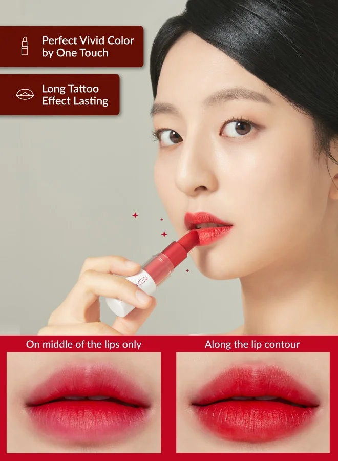 RED COOKIES Korean Marshmallow Powder Lipstick - Shade: A1 Twenteen Red