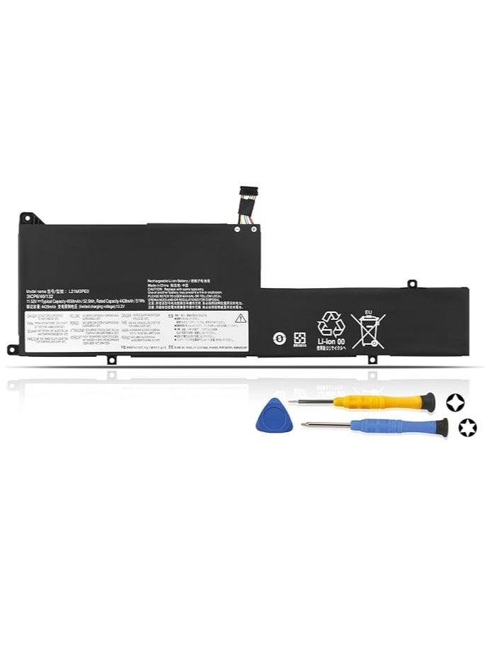Terabyte Replacement 52.5Wh L21C3PE0 L21L3PE0 L21M3PE0 Laptop Battery for Le-novo IdeaPad Flex 5 14ALC7 14IAU7 14IRU8 14ABR8, Flex 5 16ALC7 16IAU7 16IRU8 16ABR8 LSeries 21M3PE1 L21B3PE0 L21D3PE0 5B11F38034 - Image 1