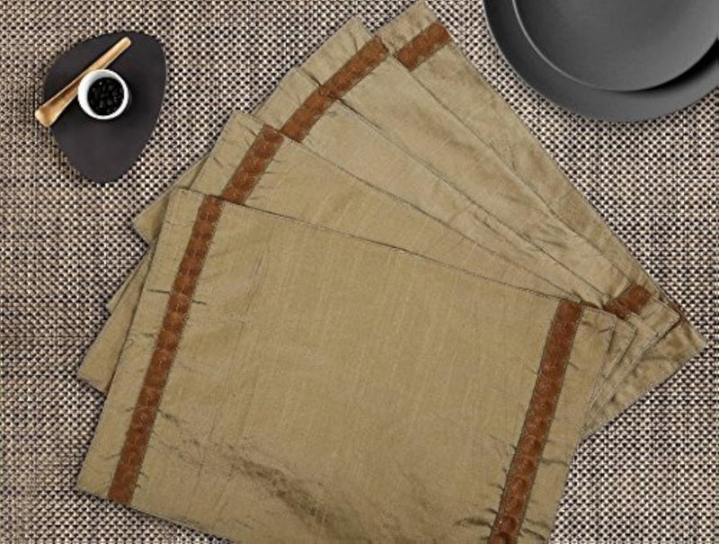 Dekor World Circular Squence Gold Place Mat Set of 6 Pcs - Image 5