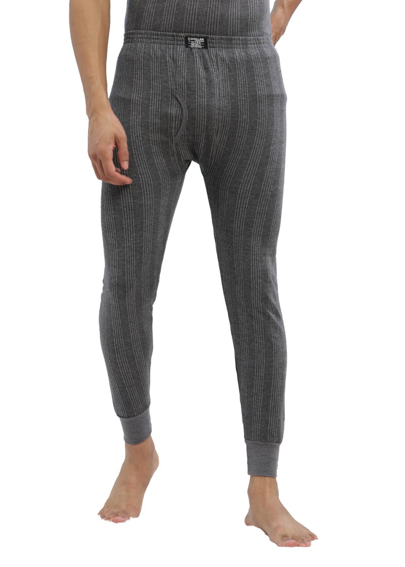 Dollar Ultra Combed Cotton Men Thermal Pyjama Charcoal Melange - Image 1