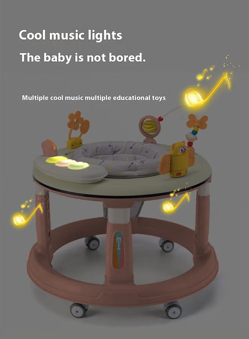 erorex Anti Rollover Baby Walker, Baby Walker With Rotating Seat And Toy Tray, Learn Walker With Light And Music, Can Sit And Push, - Image 5