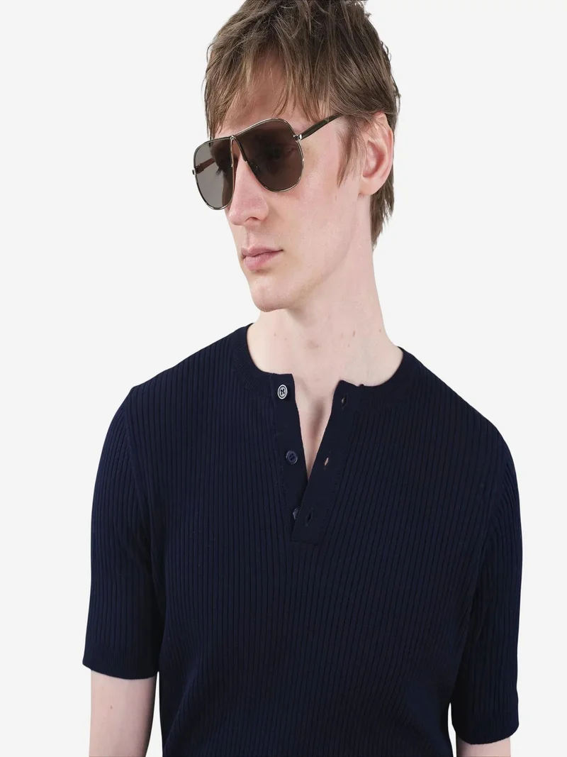 Giesto GIESTO Men's Slim Fit Button T-Shirt
