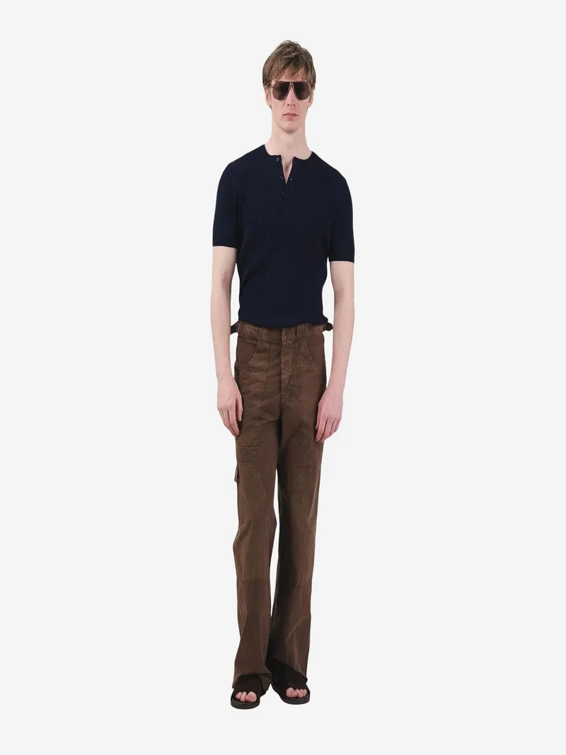 Giesto GIESTO Men's Slim Fit Button T-Shirt