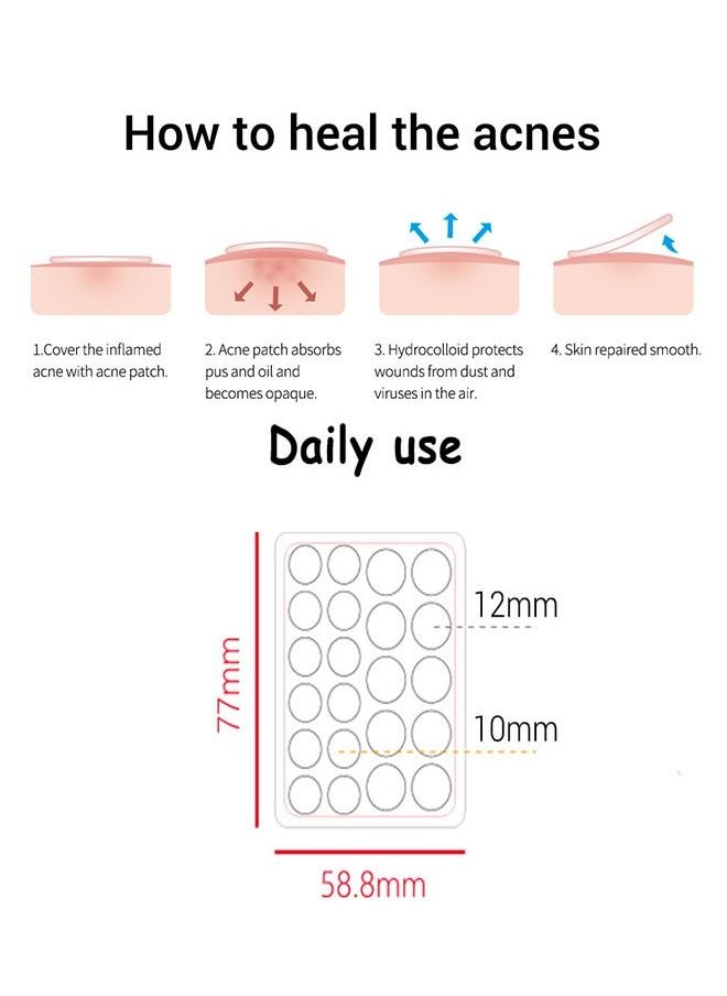 Breylee - 22 Piece Invisible Acne Treatment Pimple Patch Set Clear Daily Use - Image 1