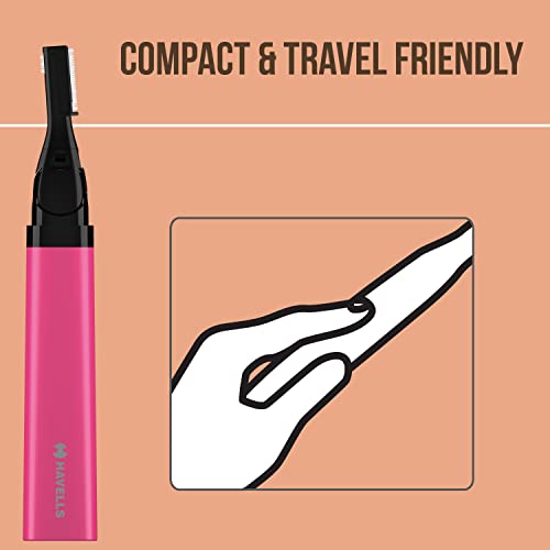 Havells Women Fd5006 Corded Electric Trimmer, Easy And Smooth Hair Removal, Ideal For Upper Lip, Side Burns And Precise Shaping Of Eyebrows (Pink) - Image 4