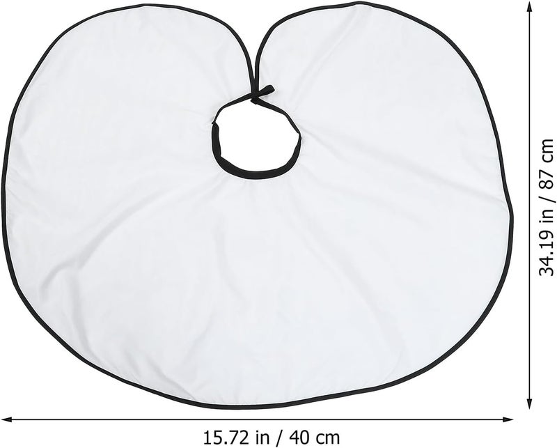 Homoyoyo Hairdressing Shawl White Haircut Cape Salon Hair Styling Shawl Barber Cape for Professional Hair Dyeing and Beauty Treatment Use - Image 2