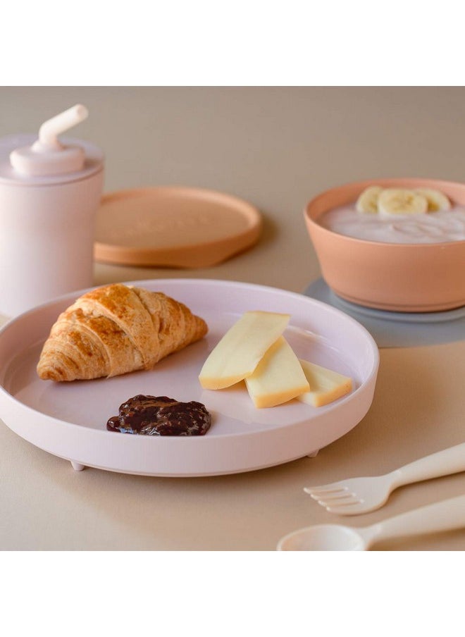 Miniware Miniware Little Foodie Set with Cereal Bowl, Sandwich Plate, My First Cutlery Set, 1-2-3 Sip Cup, and Detachable Suction Foot for Baby Toddler Kids | BPA Free (Little Patissier)  - Image 3