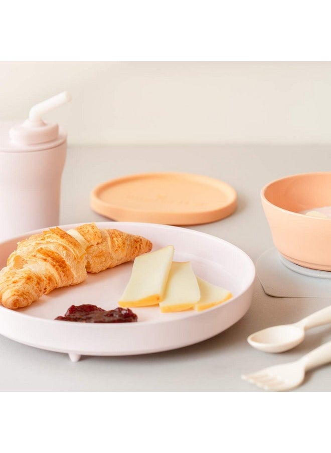 Miniware Miniware Little Foodie Set with Cereal Bowl, Sandwich Plate, My First Cutlery Set, 1-2-3 Sip Cup, and Detachable Suction Foot for Baby Toddler Kids | BPA Free (Little Patissier)  - Image 2