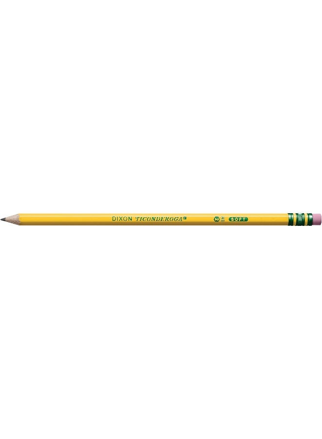 TICONDEROGA Pencils, Wood-Cased, Pre-Sharpened, Graphite #2 HB Soft, Yellow, 30-Pack - Image 3