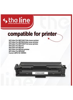 The Line The line 201A CF400A Toner Cartridge Compatible for HP Color Laserjet Pro MFP M277dw M277c6 M252dw M252n M252 M277 M277n 277dw Black  - Image 3