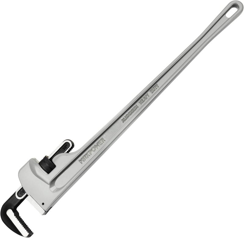 Max Power 36-inch Pipe Wrench, Heavy Duty Straight Pipe Wrench Aluminum Plumber Wrench - Image 1
