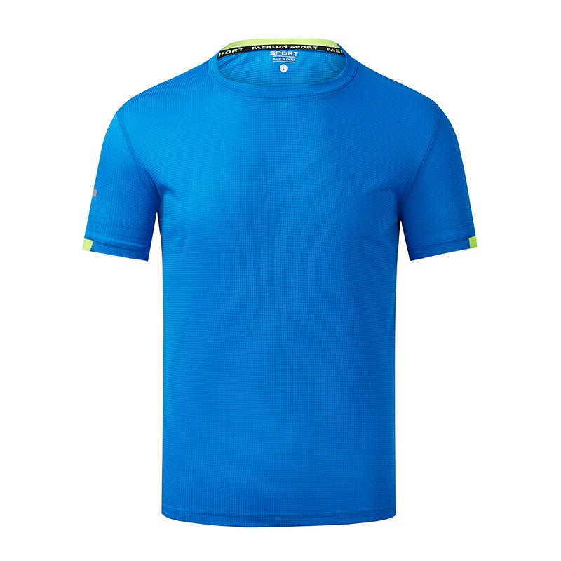 140G Marathon Crewneck Short-Sleeved T-Shirt Casual Non-Hooded Collarless Ordinary Straight Tube Youth Summer - Image 2