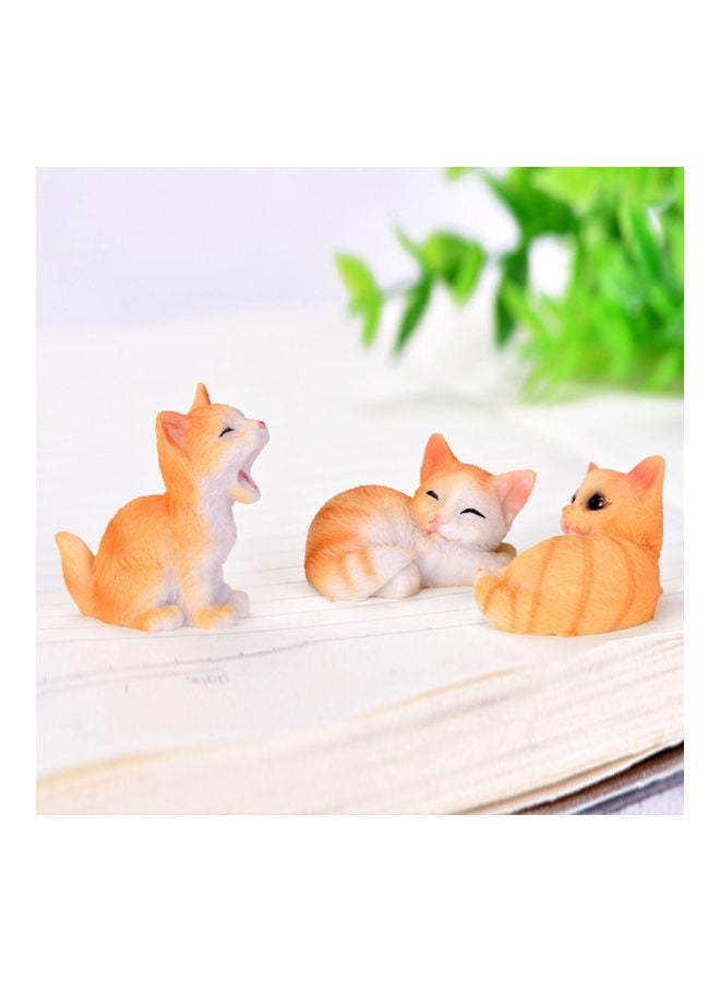 NIBEMINENT 4-Piece Resin Cat Figure Set for Kids  - Image 2