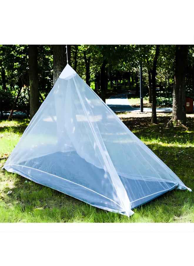 Arabest - 220*120*100cm Single Person Outdoor Tent,Triangular Outdoor Mosquito Net,Anti Mosquito Bite,Unobstructed View,Suitable for Family,Tourism,Picnic,Camping(Light Gray) - Image 1