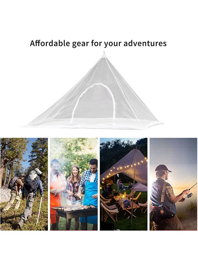 Arabest - 220*120*100cm Single Person Outdoor Tent,Triangular Outdoor Mosquito Net,Anti Mosquito Bite,Unobstructed View,Suitable for Family,Tourism,Picnic,Camping(Light Gray) - Image 1