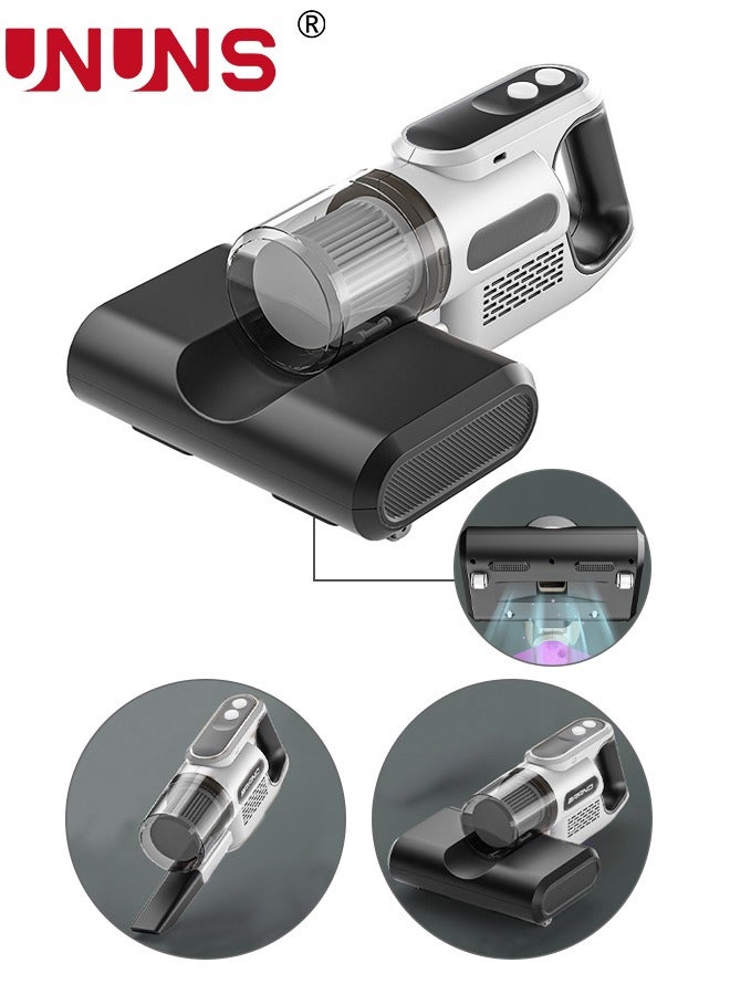 UNUNS Bed UV Vacuum Cleaner, Dust Mite Cleaner 12KPa Handheld Deep Mattress Cleaner High-Frequency Double Beat UV Mattress Vacuum Cleaner, Suitable for Bedding, Sofa, Other Fabric Surfaces - Image 1
