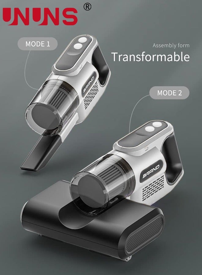 UNUNS Bed UV Vacuum Cleaner, Dust Mite Cleaner 12KPa Handheld Deep Mattress Cleaner High-Frequency Double Beat UV Mattress Vacuum Cleaner, Suitable for Bedding, Sofa, Other Fabric Surfaces - Image 2