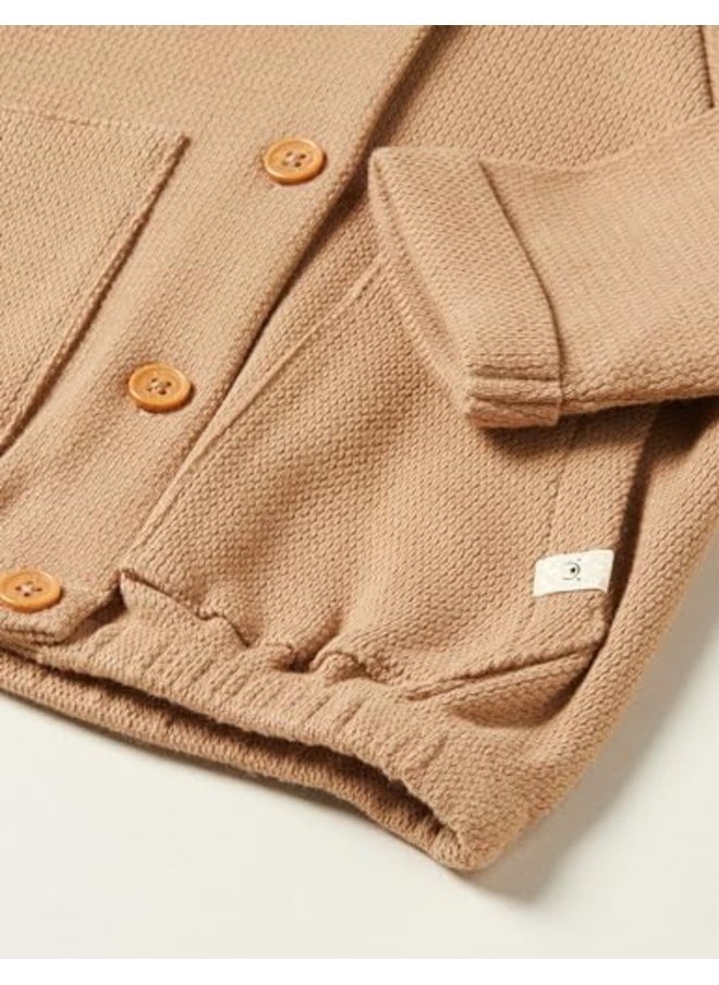 UNITED COLORS OF BENETTON Baby Boys Hoodie Jacket - Tobacco  - Image 3