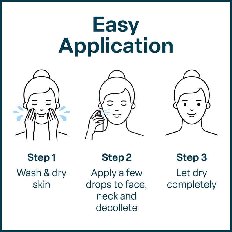 QRxLabs Peptide Complex Face Serum - Firming Collagen Booster & Hydrating Hyaluronic Acid with Chamomile Extarct - Revitalizing Antiaging Skincare - Unscented Gel, 1 Fl Oz - Image 5