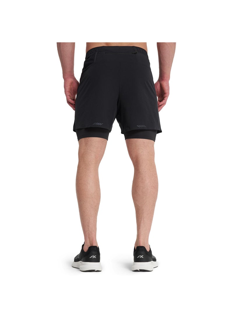 Athlex Men's 2-in-1 Running Shorts - Magnum Black Lightweight & Breathable Athletic Shorts with Inner Compression Liner  - Image 2
