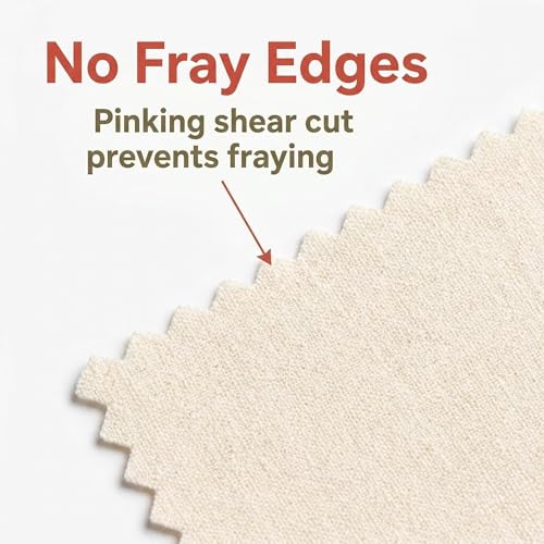 iNee Embroidery Fabric Squares Cotton, 10 Squares of 10 x 10-inch, Cream - Image 4