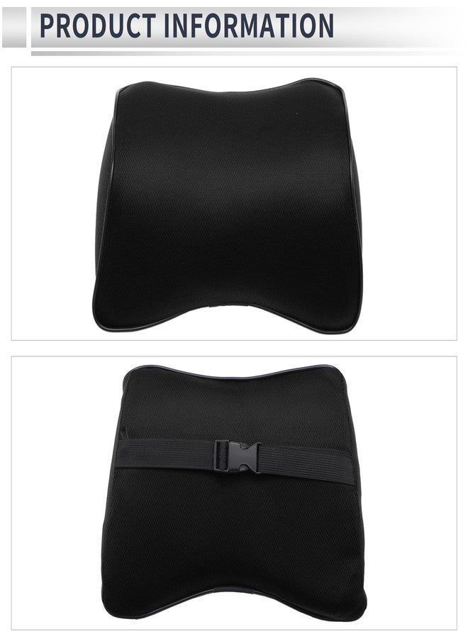 RATCHROLL Car Headrest Pillow Ergonomic Comfortable Neck Support Pillow Car Seat Headrest Polyester, Memory Foam Adjustable Width Black 2 Pcs for Driving Travel - Image 4