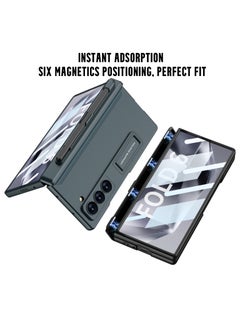 GKK Protective Case Compatible with Samsung Galaxy Z Fold 6 , Hard Polycarbonate All in 1 [S Pen Holder & Magnetic Hinge and Screen Protector and KickStand] S PEN NOT INCLUDED  - Image 4