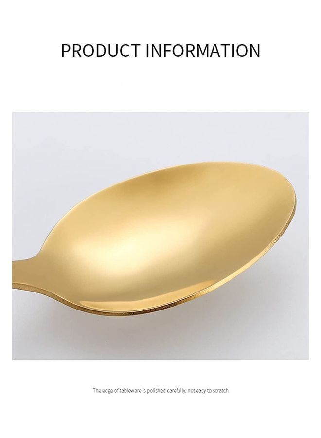 NIBEMINENT 24-Piece Cutlery Set Gold - Image 3