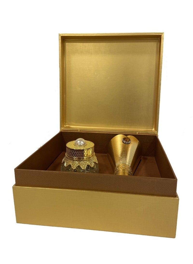 غناتي طقم بخور غناتي ومبخره كبيره - Image 2