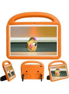 Tablet Case For Huawei Mediapad T5 10.1 Inch Kids Friendly Handle With Stand Safe Eva Foam Cover Lightweight Shockproof Protective Cover Orange
