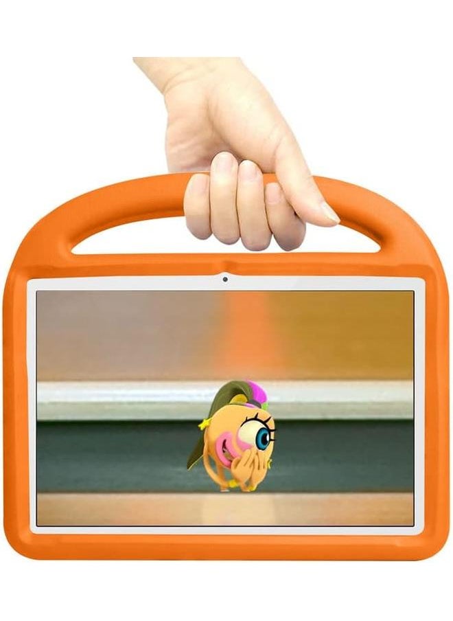 erorex - Tablet Case For Huawei Mediapad T5 10.1 Inch Kids Friendly Handle With Stand Safe Eva Foam Cover Lightweight Shockproof Protective Cover Orange - Image 1