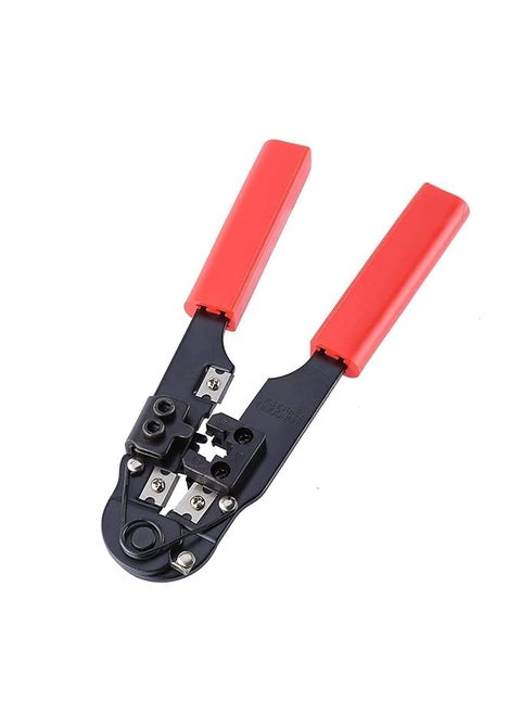 WiredCom Crimping tool kit heavy duty Cutting Striping Networking Wire Tool Kit Ratcheting Wire Crimper Tool for 8P8C rj45 Tool Kit crimping tool rj45 HT210C