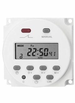 Weekly Digital Programmable Timer Switch, Home Appliance Switch timer, 16 Independent ON/OFF Programs, for Lights Fans Bread Maker, Air Conditioner Kitchen Timer, Easy control， Smart life