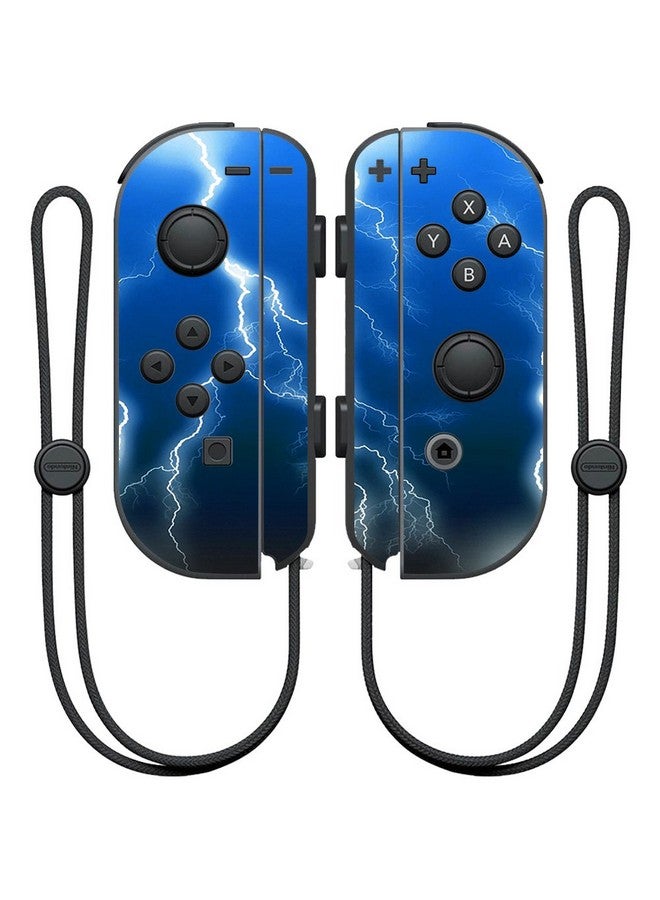 MIGHTY SKINS Mightyskins Skin Compatible With Nintendo Joy Con Controller Wrap Cover Sticker Skins Lightning Storm - Image 1