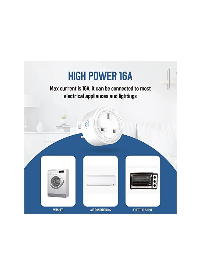PROMASS promass Smart WIFI Outlet Plug 16A Compitable With Amazon Alexa/Google Home, Tuya Smart Life APP Control With Timer Function (1)  - Image 3