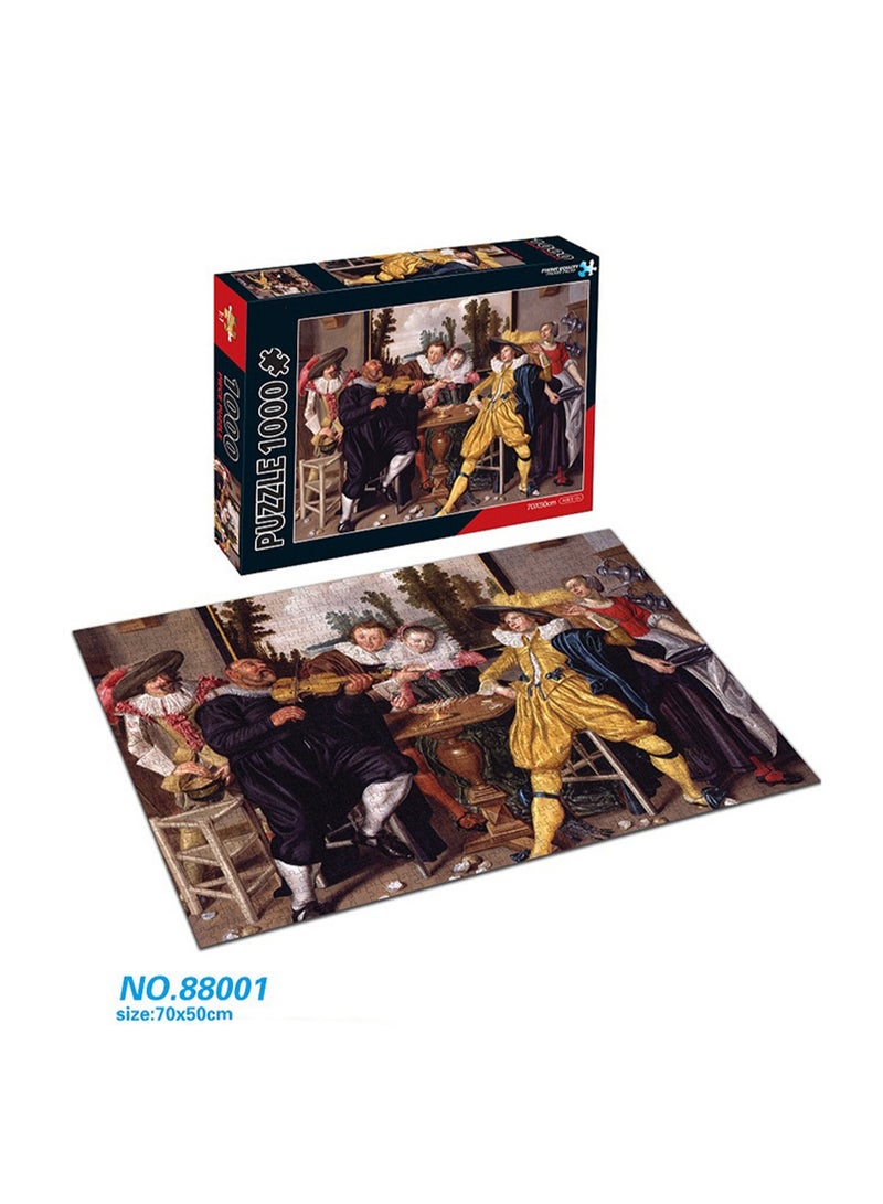 لعبة ألغاز تعليمية للتطوير التربوي لتخفيف التوتر مكونة من 1000 قطعة مقاس 70 × 50 سم - Image 2