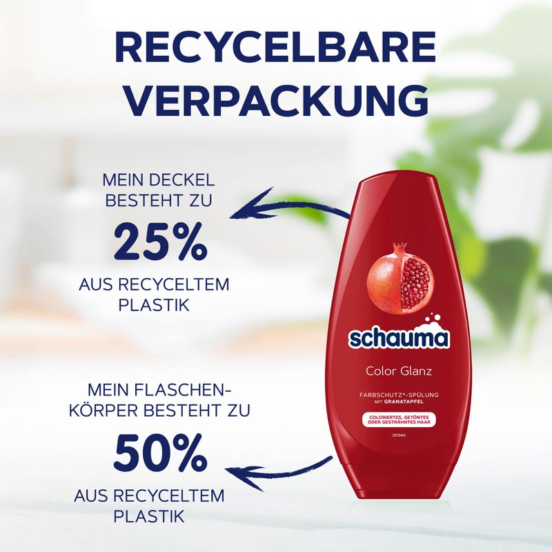 Schauma Schwarzkopf Colour Protection Conditioner Colour Shine (250 ml), Hair Conditioner for Long-Lasting Shine for Coloured, Tinted or Highlighted Hair - Image 5