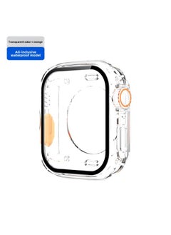 Generic Suitable For Apple Iwatch S10 Watch Case S9 Modified Second Variable Ultra Protective Case 360 All-inclusive Film-Color:Transparent + Orange -Overall Dimensions:Apple Iwatch S9/S8/S7 (41mm)  - Image 1