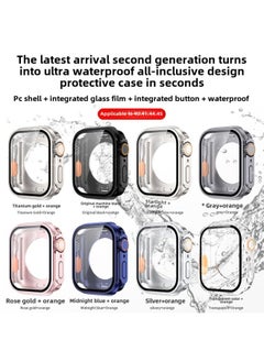 Generic Suitable For Apple Iwatch S10 Watch Case S9 Modified Second Variable Ultra Protective Case 360 All-inclusive Film-Color:Transparent + Orange -Overall Dimensions:Apple Iwatch S9/S8/S7 (41mm)  - Image 5