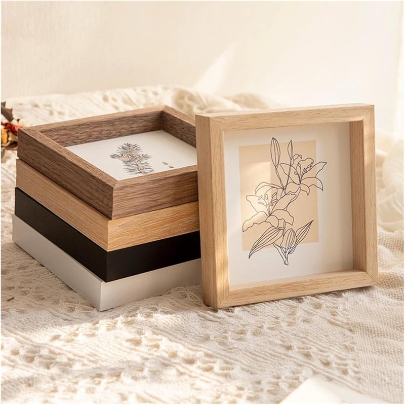 Picture Frame 5/6/7/8 Inches Photo Frame for Tabletop Display Wedding Family Portraits Home Office Decoration(Brown,8inch 15.2x20.3cm) - Image 5