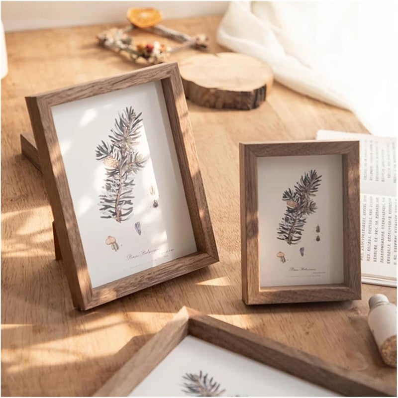 Picture Frame 5/6/7/8 Inches Photo Frame for Tabletop Display Wedding Family Portraits Home Office Decoration(Brown,8inch 15.2x20.3cm) - Image 4