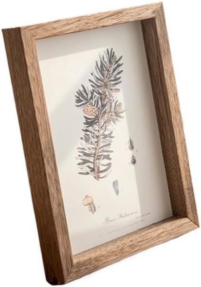 Picture Frame 5/6/7/8 Inches Photo Frame for Tabletop Display Wedding Family Portraits Home Office Decoration(Brown,8inch 15.2x20.3cm) - Image 1
